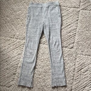 Uniqlo Gray Marled Ribbed Leggings
